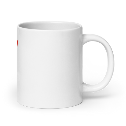 Red Arrow White glossy mug